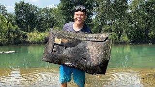 Found Tons of Electronics Underwater in River After Huge Flash Flood