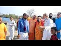 hh gopal krishna goswami maharaj visited iskcon vapi new temple construction