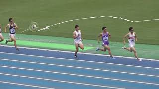 第96回　関西学生陸上競技対校選手権大会　男子1部800ｍ予選3組