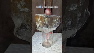 Red orange juice +ice🧊 Red orange juice Experiment Red Ball🔴#1000cc #Experiment  #tryin #Red Ball