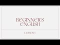 Beginner's English Lesson 1