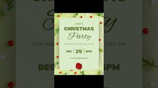How to create Christmas/ Holiday/ Festive event flyers on Canva. #canvatutorial #canva #canvadesign