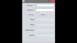 Programa de aritmetica basica en java - NetBeans