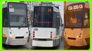 TRAMVAIELE V3A-2010-CA DE PE LINIA 14