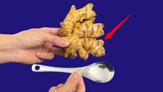 How Restaurants Peel Ginger Fast and Clean! Ginger Peeling Secrets: Quick, Clean, No Waste! #生姜去皮技巧