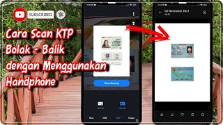 Cara Scan KTP Bolak - balik dengan Menggunakan Handphone