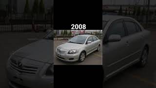 Evolution of Toyota Avensis (1997-2024) #shorts