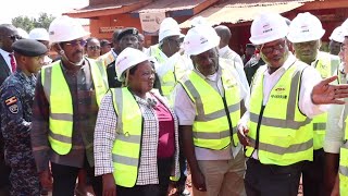 Premier Nabbanja tours ongoing road construction projects in Kampala