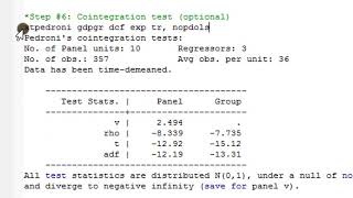 (Stata13): Panel ARDL Estimations (Steps 5 to 7) #ardl #paneldata #pedronitest #panelardl