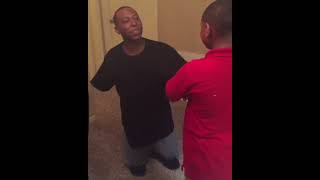 Trying to discipline your woman’s child be like😂😂