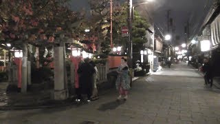 紅葉の京都 \u0026 祇園白川の巽橋を行く舞妓さん　2019年  Maiko under the autumn leaves at Gion-Shirakawa (river), Kyoto