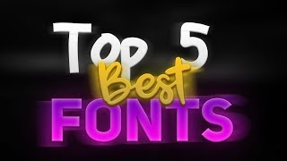 👉Top 5 BEST Fonts! 😲