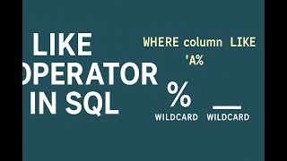 SQL LIKE Operator Explained | Wildcards %, _ | Pattern Matching in SQL Made Easy