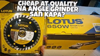 LOTUS ANGLE GRINDER TESTING AND REVIEW