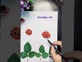 cute ladybugs/ walnut shells painting #shorts #viral