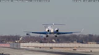 Midway Airport Chicago, Brand New Gulfstream 650ER departing Feb 20th, 2025