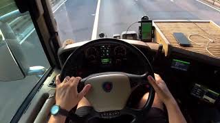 POV Scania R450 Truck to UK through Dartford bridge Trucker life LKW Fahrer