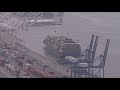 Cargo ship Dali arrives at Port of Baltimore following Key Bridge collapse