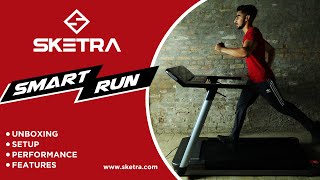 Sketra Smart Run Treadmill Review | Best Treadmill for home use in India | Best Brand for treadmill