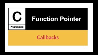 Function pointer in c programming | Callback function