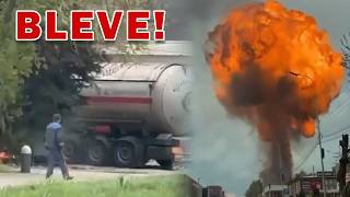 Lpg Tanker Explosion Routine Delivery To Bleve