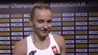 WIC 2018 Birmingham - Justyna Swiety-Ersetic NED 400 Metres Heat 2