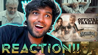 Thunivu Official Trailer | REACTION!! | Ajith Kumar | H Vinoth | Zee Studios | Boney Kapoor| Ghibran