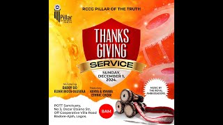 DECEMBER THANKSGIVING SERVICE| 1ST DEC., 2024.