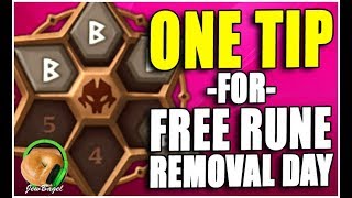 SUMMONERS WAR : One Quick Tip for Free Rune Removal Day Success!