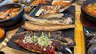 전주 프렌차이즈 맛집 달빛에 구운 ￼화로 고등어 ￼생선구이 존맛탱 고등어 이면수 삼치