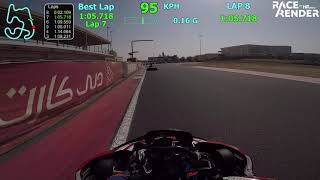 210125 Dubai Rotax Rental Training 1:05.718 with Anjum Shaikh