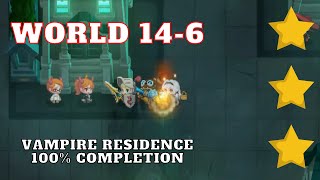 Guardian Tales | World 14-6(Normal) 100% Completion | Vampire Residence