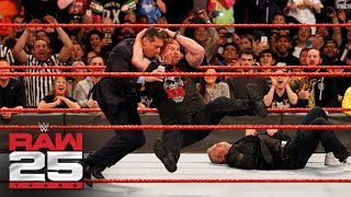 "Stone Cold" Steve Austin Stuns Shane and Mr. McMahon: Raw 25, Jan. 22, 2018