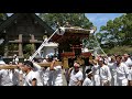 安房神社1300年祭：中里八坂神社佐野熊野神社の神輿入祭　h30aw10