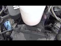 how to drain an over filled transmission without removing the drain pan video