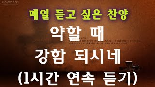 [하늘 시인] 매일 듣고 싶은 찬양 - 1시간 연속 듣기 (약할 때 강함 되시네 - 손영진)