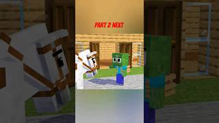 Monster School. Zombie's Father Gifted His Son A Horse Minecraft Animation #minecraft #animation