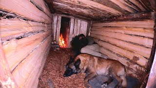 Building Underground Bushcraft Shelter With Fireplace, Survival Camping, Outdoor Cooking, Asmr, Diy