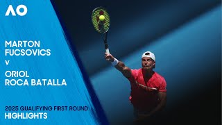 Marton Fucsovics v Oriol Roca Batalla Highlights | Australian Open 2025 Qualifying First Round