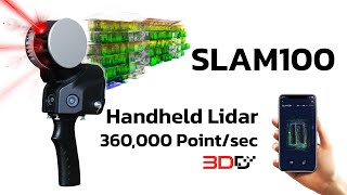 SLAM100 Handheld 3D Lidar  : Lidar ถือสแกนเครื่องแรกที่ราคาต่ำกว่าล้าน สแกน 3D ได้ทั้งหมู่บ้าน