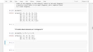 06 - Difference between identity() and eye() function | NumPy | np.identity() vs np.eye() | Hindi