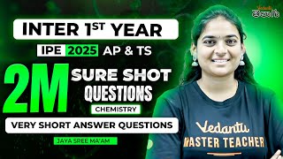 IPE 2025 Chemistry | Inter 1st Year Chemistry | 2M Qs ( All VSAQs ) MeeKu Tappanisariga Ravali 🔥