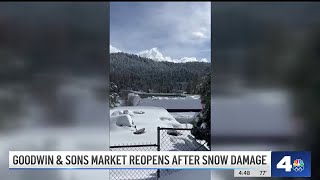 Crestline grocery store reopens after winter storm damage