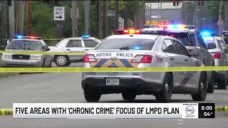 2025 crime reduction plan focuses on ‘chronic crime’ in pockets of Louisville, repeat offenders