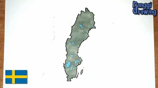 How to Draw Map of Sweden