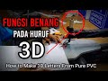 Hanya Di Chanel Ini,Ada Huruf 3D Pakai Benang Jahit // How to Make 3D Letters From Pure PVC