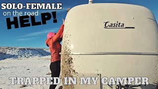 S6E12 FREEZING TEMPS! My Camper Froze | I WAS STUCK INSIDE!!