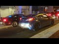 shelby coyote hellcat m4 ls3 silverado insane rev battle downtown