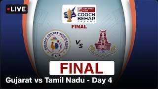 🔴LIVE-Gujarat vs Tamil Nadu | COOCH BEHAR TROPHY Final #cricket #live #gujrat #tamilnadu