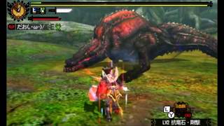 MH4G 猫火事場 Lv.140 イビルジョーの狩猟【08′36″93】双剣ソロ